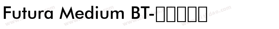 Futura Medium BT字体转换
